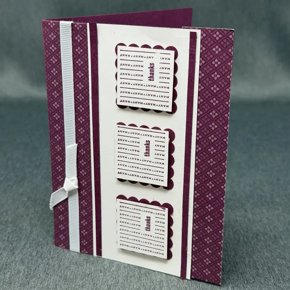 15pc Mixed Thank You Card Lot Handmade Designs READ